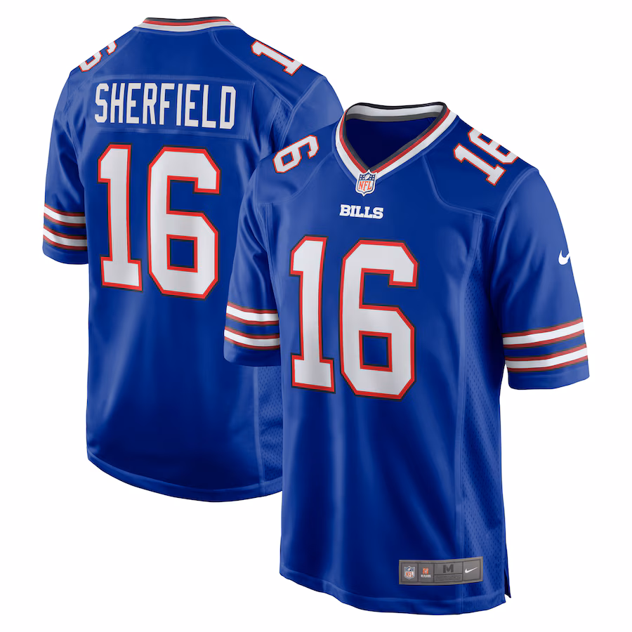 Men's Buffalo Bills Trent Sherfield Nike Royal Game Player Jersey - ujerseystore