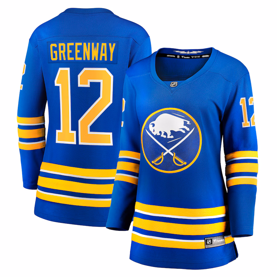 Women's Buffalo Sabres Jordan Greenway Fanatics Royal Home Breakaway Jersey - ujerseystore