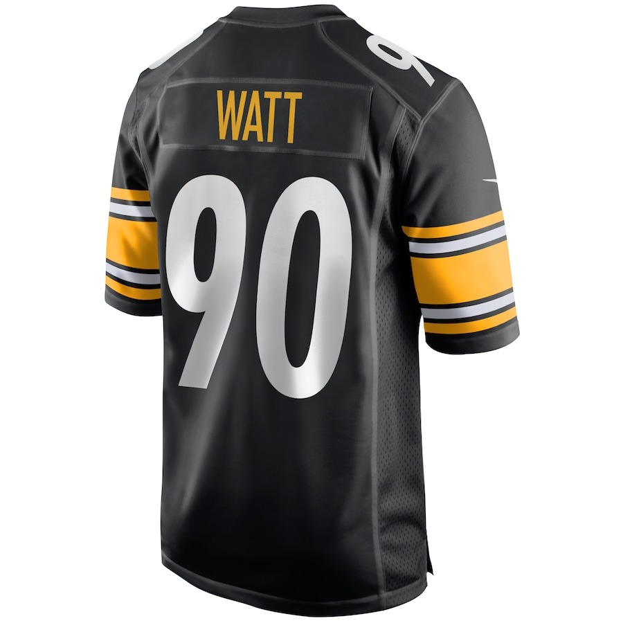 Men's Pittsburgh Steelers T.J. Watt Nike Black Game Jersey - ujerseystore