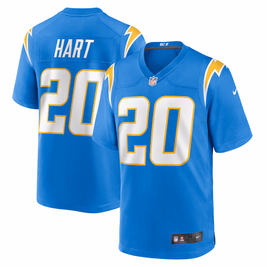Men's Los Angeles Chargers Cam Hart Nike  Powder Blue Team Game Jersey - ujerseystore