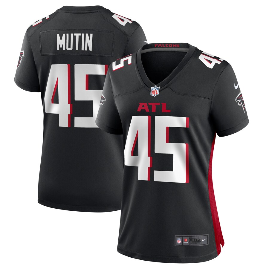 Women's Atlanta Falcons Donavan Mutin Nike  Black  Game Jersey - ujerseystore