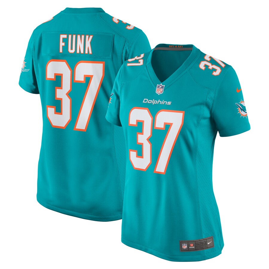 Women's Miami Dolphins Jake Funk Nike  Aqua  Game Jersey - ujerseystore