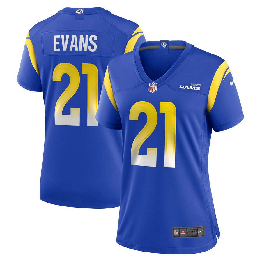 Women's Los Angeles Rams Zach Evans Nike Royal Home Game Jersey - ujerseystore