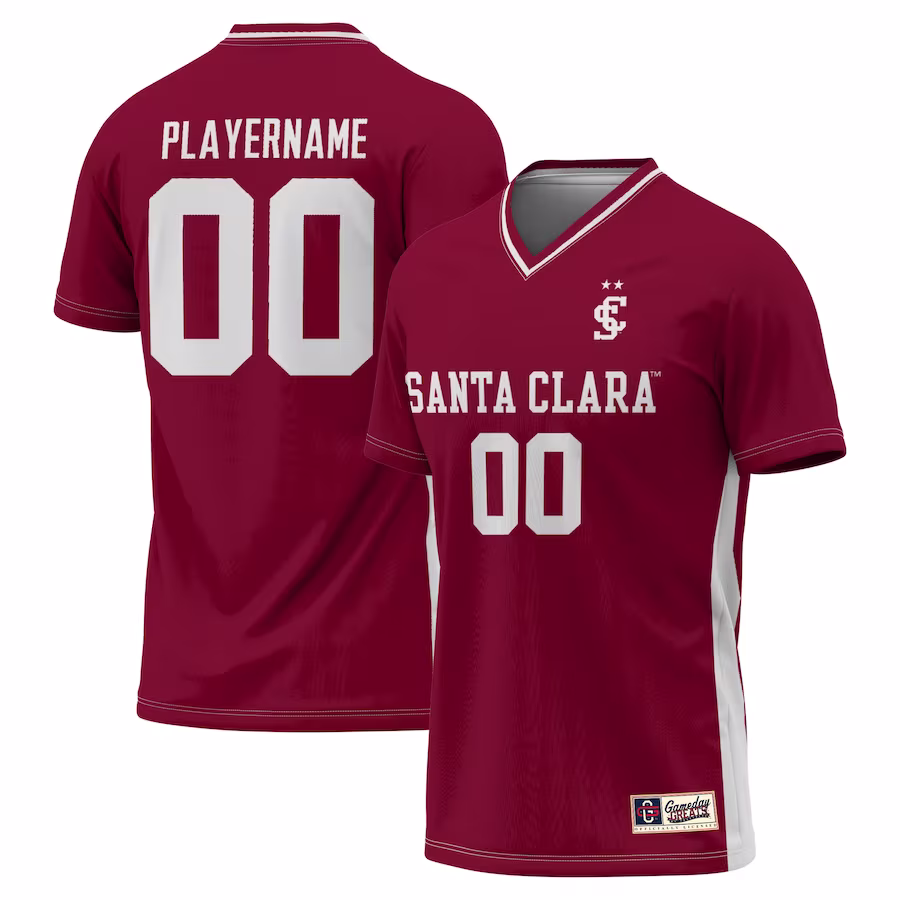 Santa Clara Broncos GameDay Greats Youth NIL Pick-A-Player Lightweight Women's Soccer Jersey - Maroon - ujerseystore