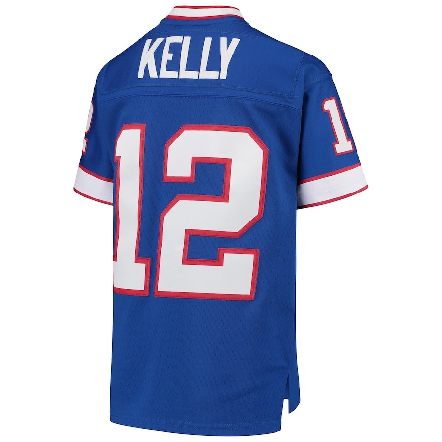 Youth Buffalo Bills Jim Kelly Mitchell & Ness Royal 1990 Legacy Retired Player Jersey - ujerseystore