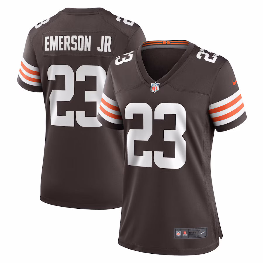 Women's Cleveland Browns Martin Emerson Jr. Nike Brown Game Player Jersey - ujerseystore