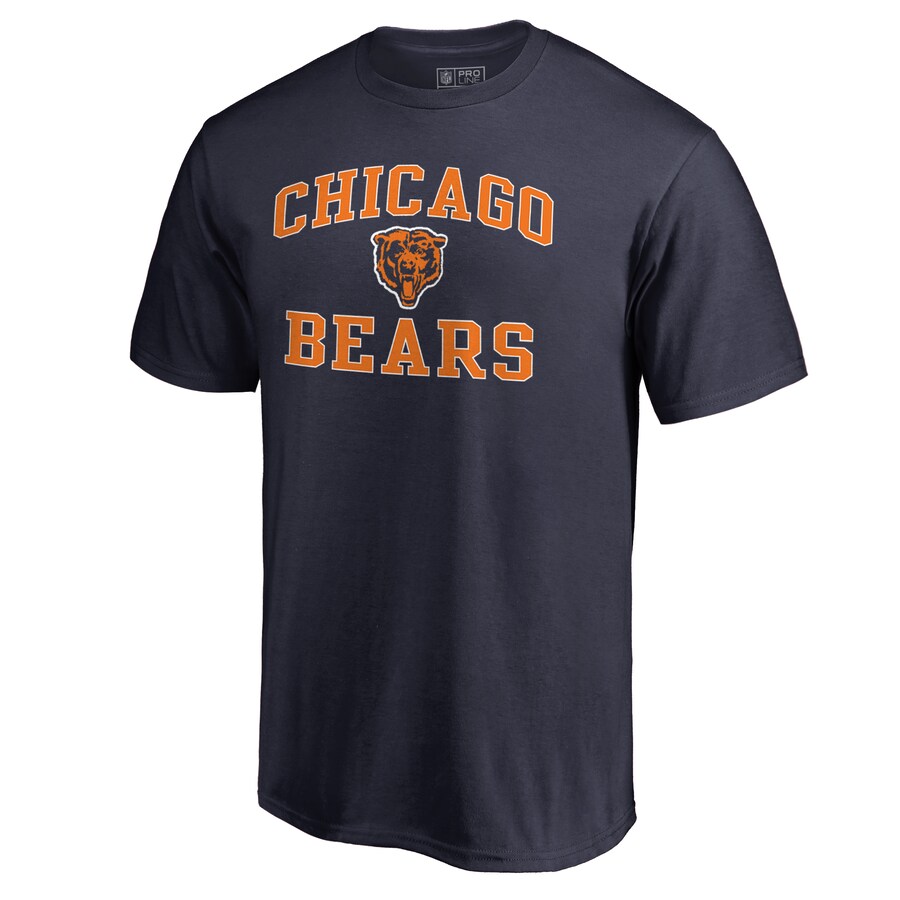 Men's Chicago Bears Navy Vintage Collection Victory Arch T-Shirt - ujerseystore