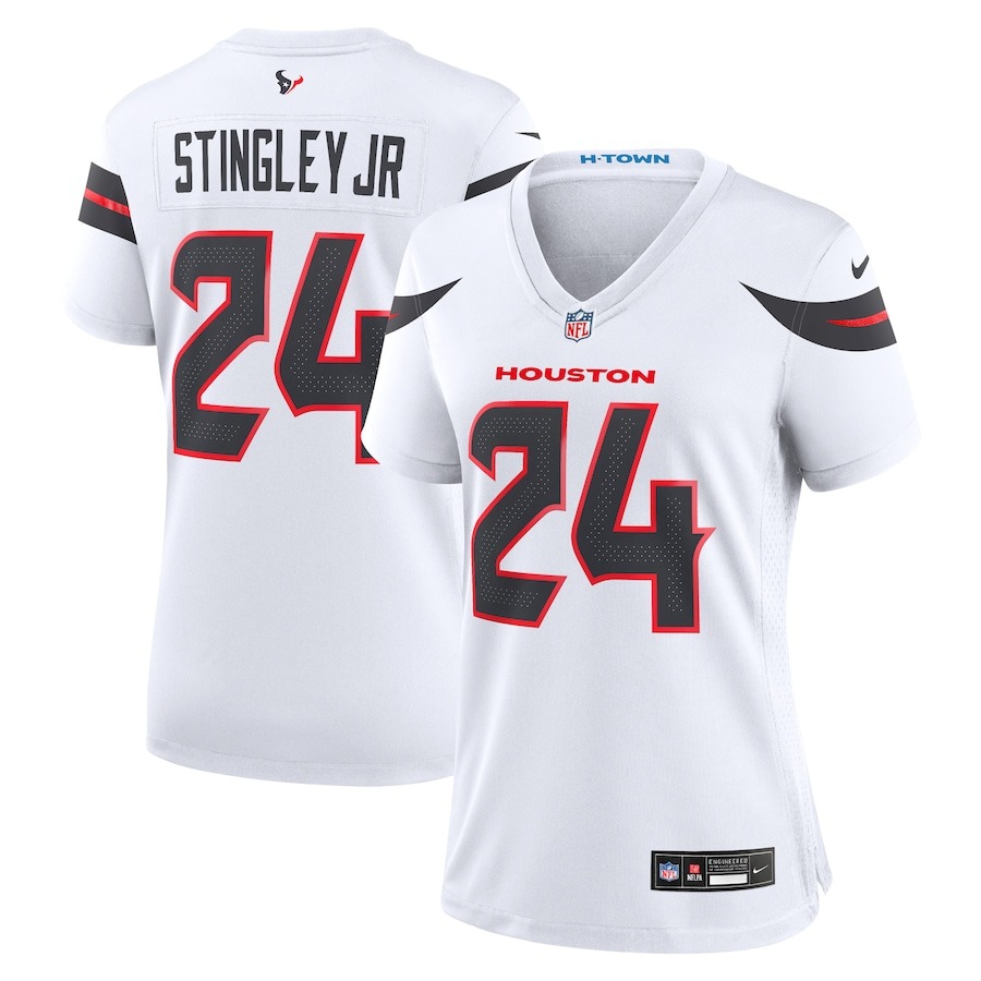 Women's Houston Texans Derek Stingley Jr. Nike White Game Jersey - ujerseystore