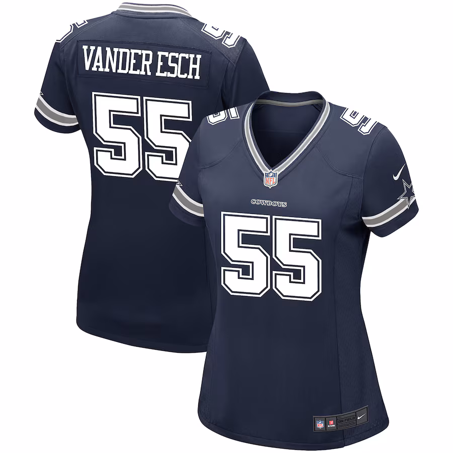 Women's Dallas Cowboys Leighton Vander Esch Nike Navy Game Player Jersey - ujerseystore