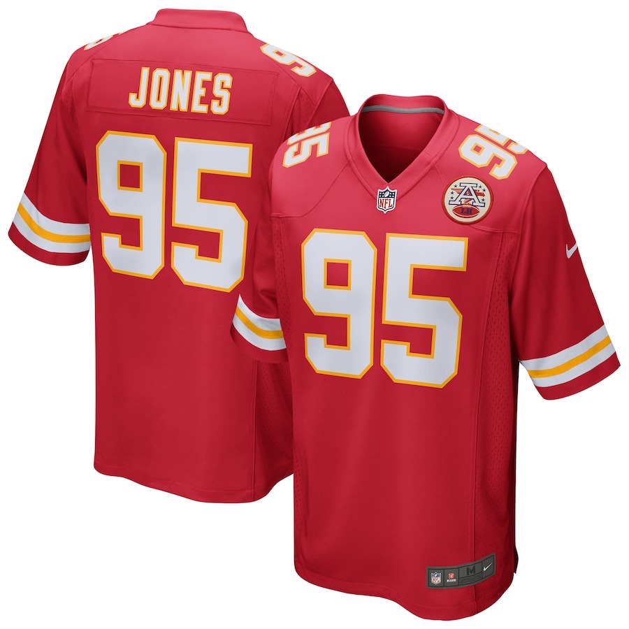 Men's Kansas City Chiefs Chris Jones Nike Red Game Jersey - ujerseystore