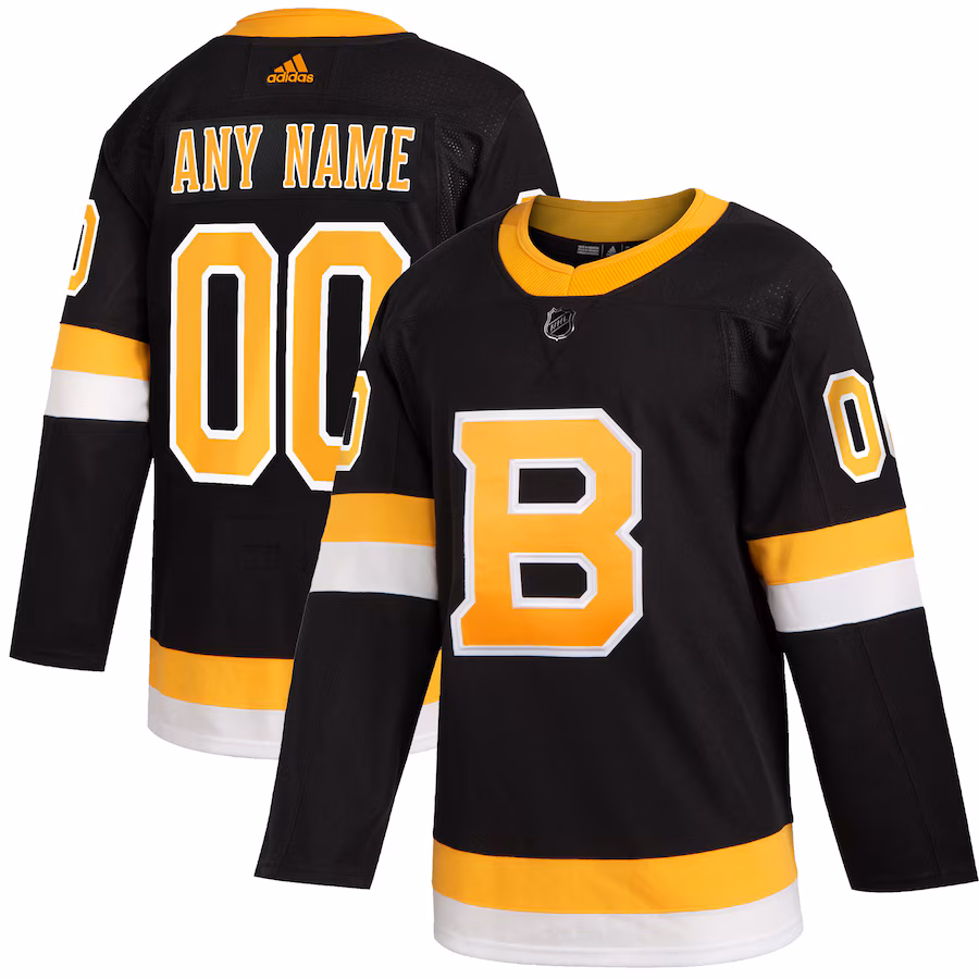Men's Boston Bruins adidas Black 2019/20 Alternate Authentic Custom Jersey - ujerseystore