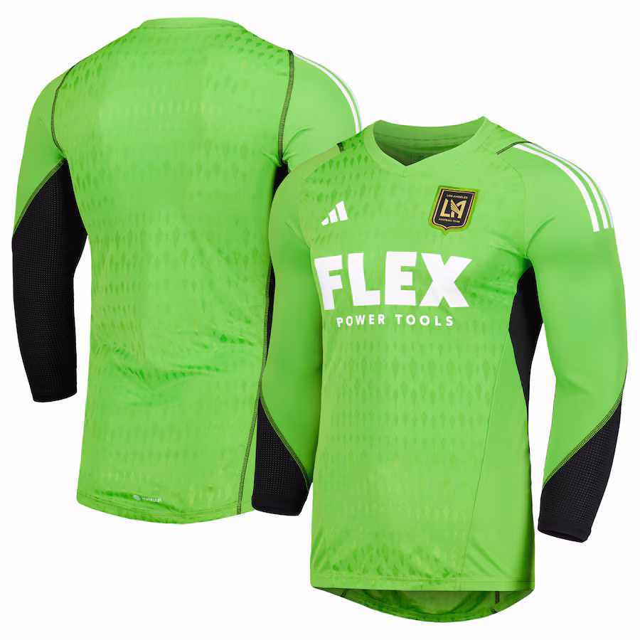 Men's LAFC adidas Green 2023 Goalkeeper Long Sleeve Replica Jersey - ujerseystore