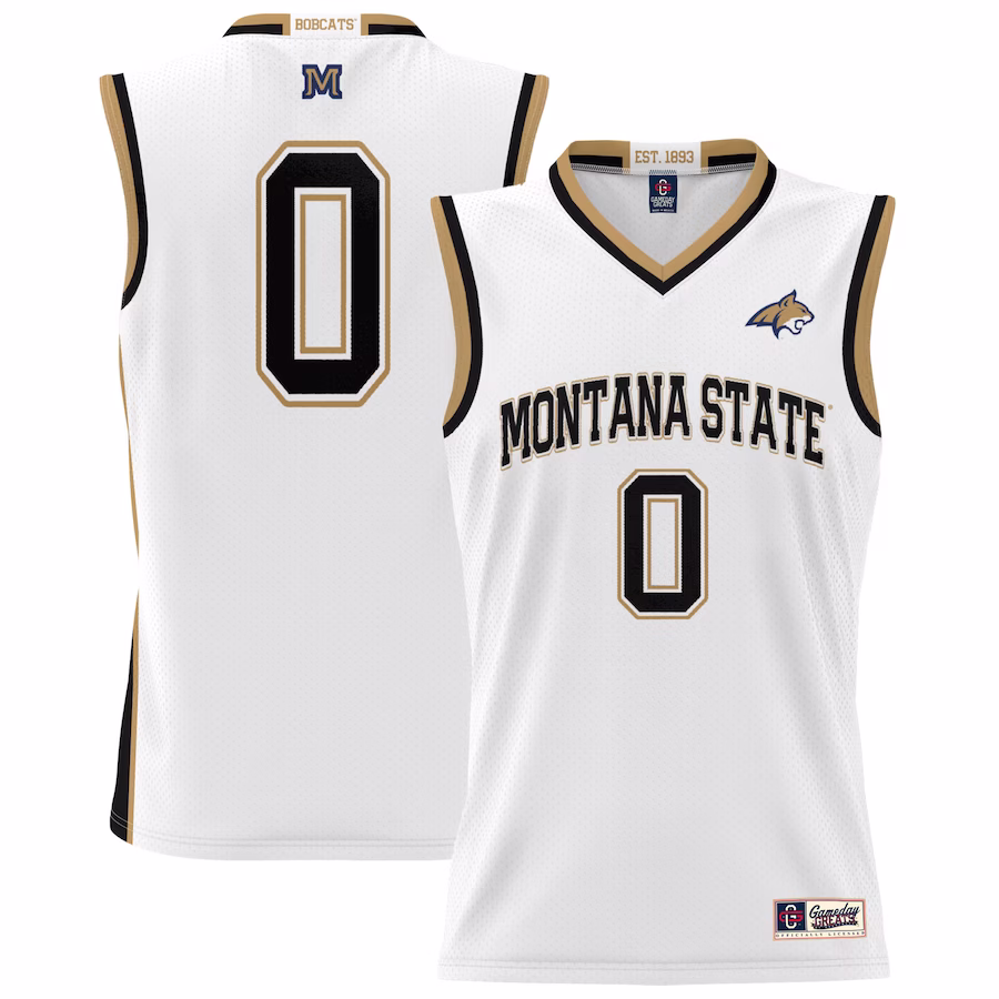 #0 Montana State Bobcats GameDay Greats Unisex Lightweight Basketball Jersey - White - ujerseystore