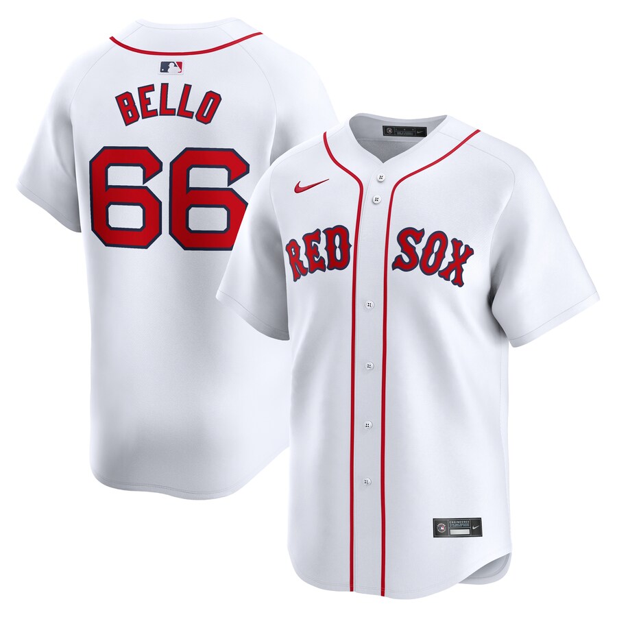 Men's Boston Red Sox Brayan Bello Nike White Home Limited Player Jersey - ujerseystore