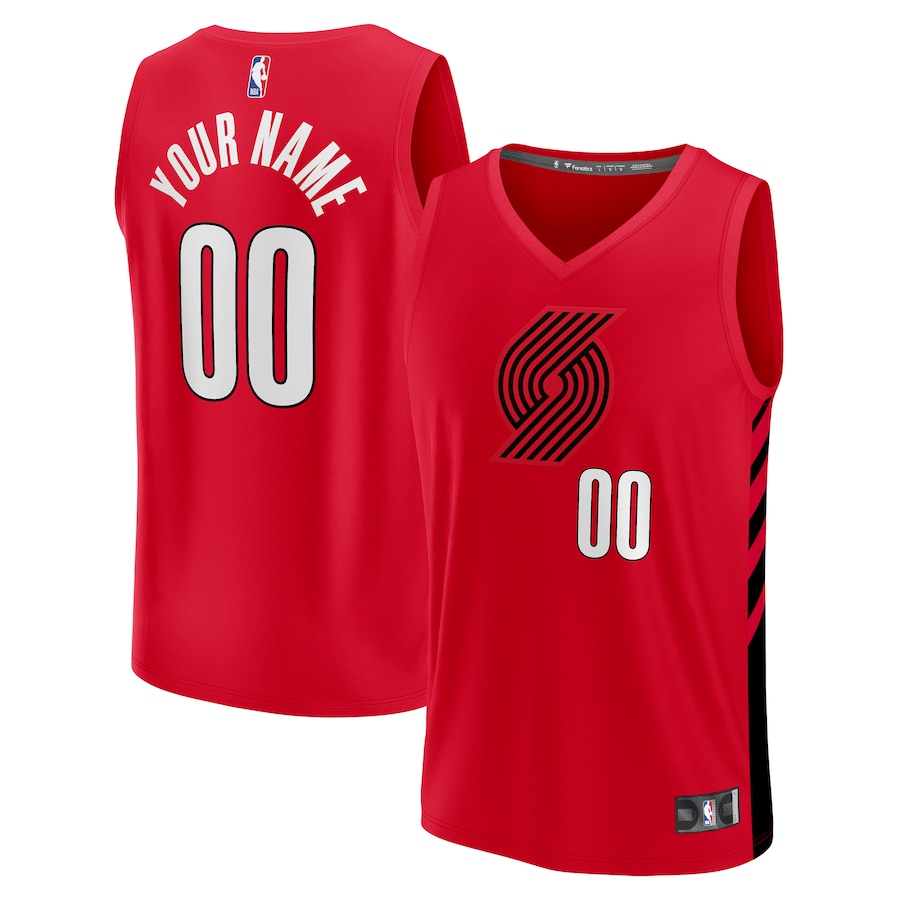 Youth Portland Trail Blazers  Fanatics Red Fast Break Replica Custom Jersey - Statement Edition - ujerseystore