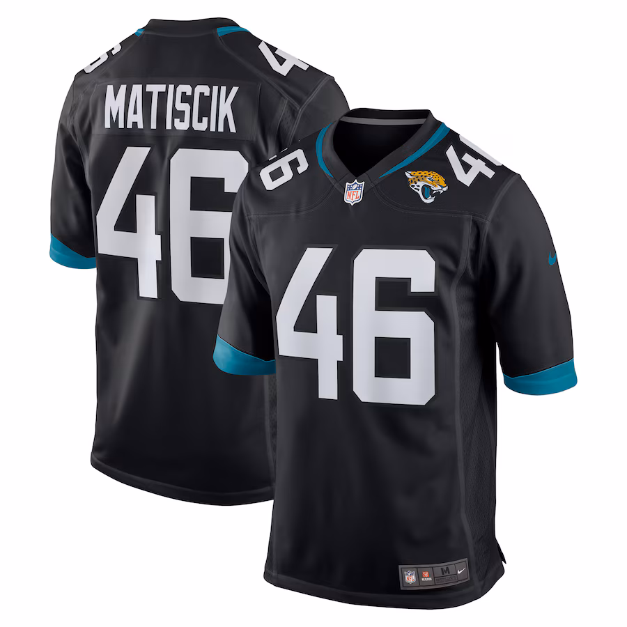 Men's Jacksonville Jaguars Ross Matiscik Nike Black Game Jersey - ujerseystore