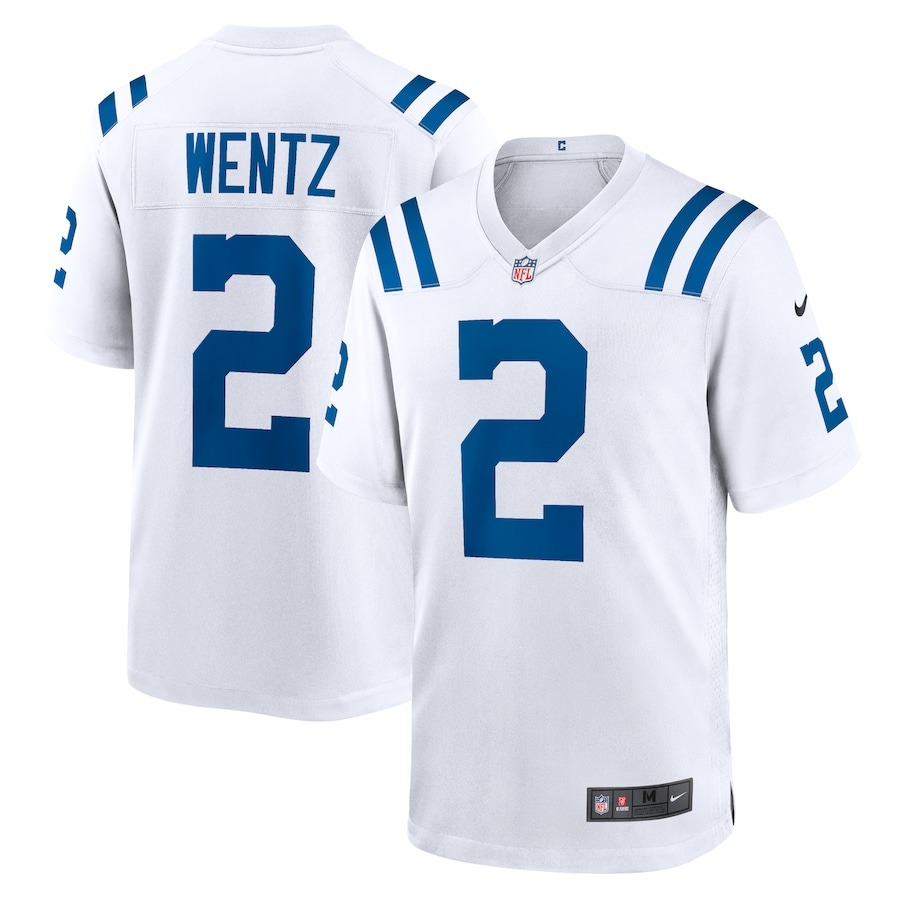 Men's Indianapolis Colts Carson Wentz Nike White Game Jersey - ujerseystore