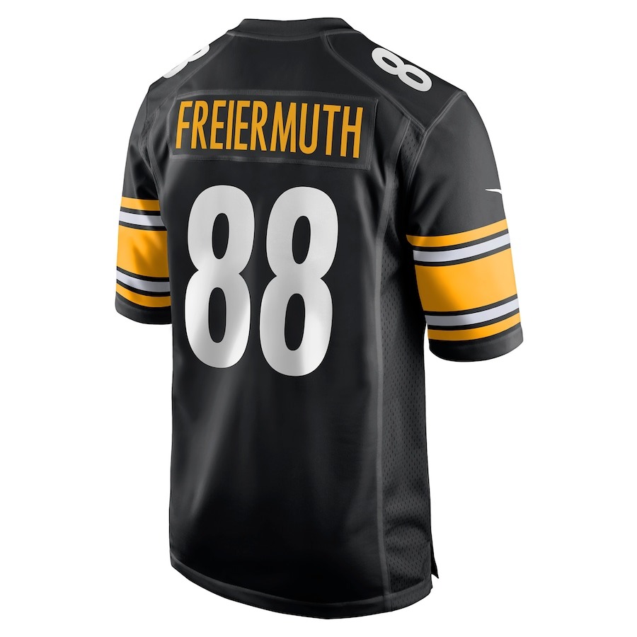 Men's Pittsburgh Steelers Pat Freiermuth Nike Black Game Jersey - ujerseystore