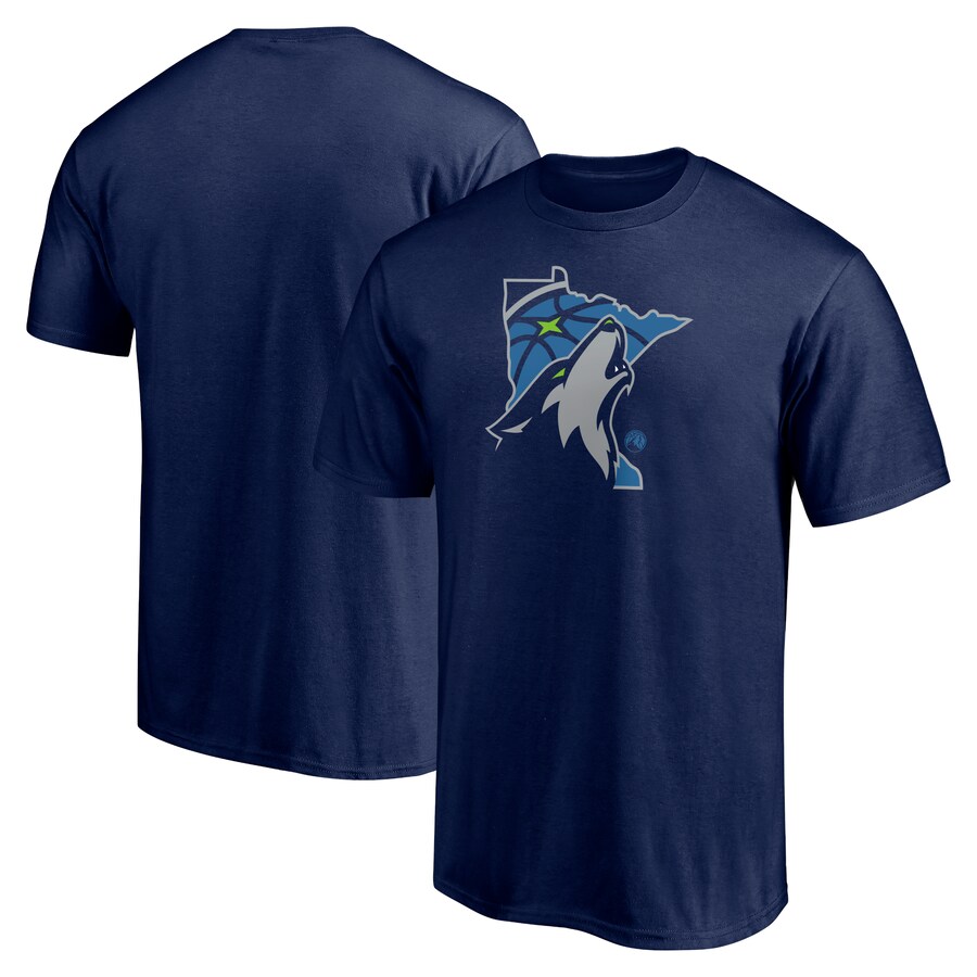 Men's Minnesota Timberwolves Navy Push Ahead T-Shirt - ujerseystore