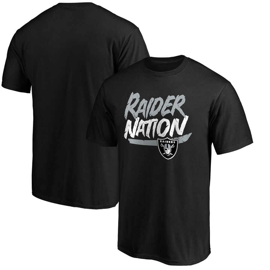 Men's Las Vegas Raiders Black Hometown Collection Raider Nation T-Shirt - ujerseystore