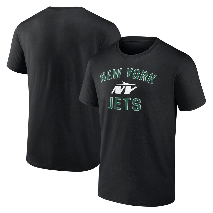 Men's New York Jets Black Victory Arch T-Shirt - ujerseystore