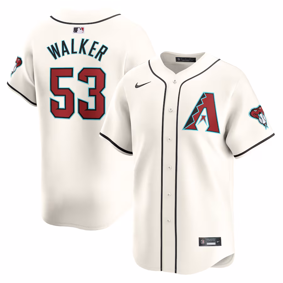 Men's Arizona Diamondbacks Christian Walker Nike White Home Limited Player Jersey - ujerseystore