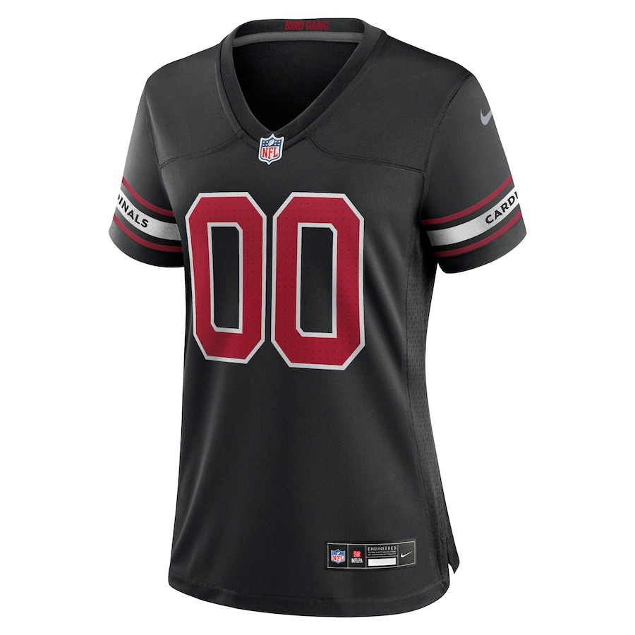 Women's Arizona Cardinals Nike Black Alternate Custom Game Jersey - ujerseystore