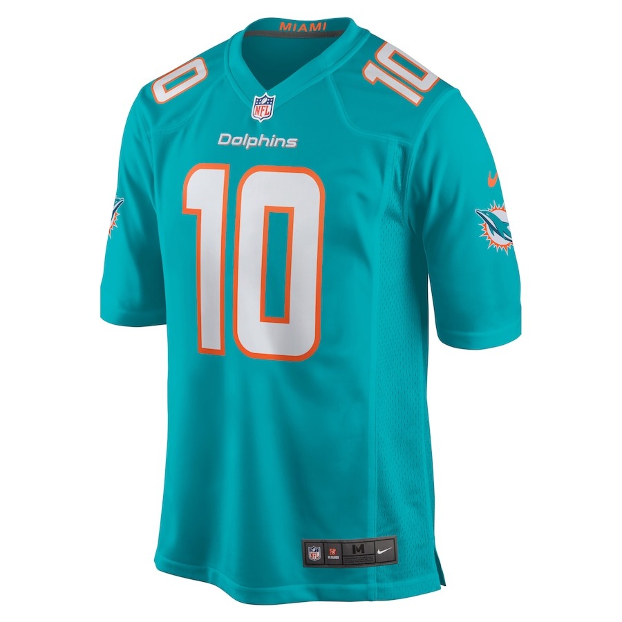 Men's Miami Dolphins Tyreek Hill Nike Aqua Game Jersey - ujerseystore