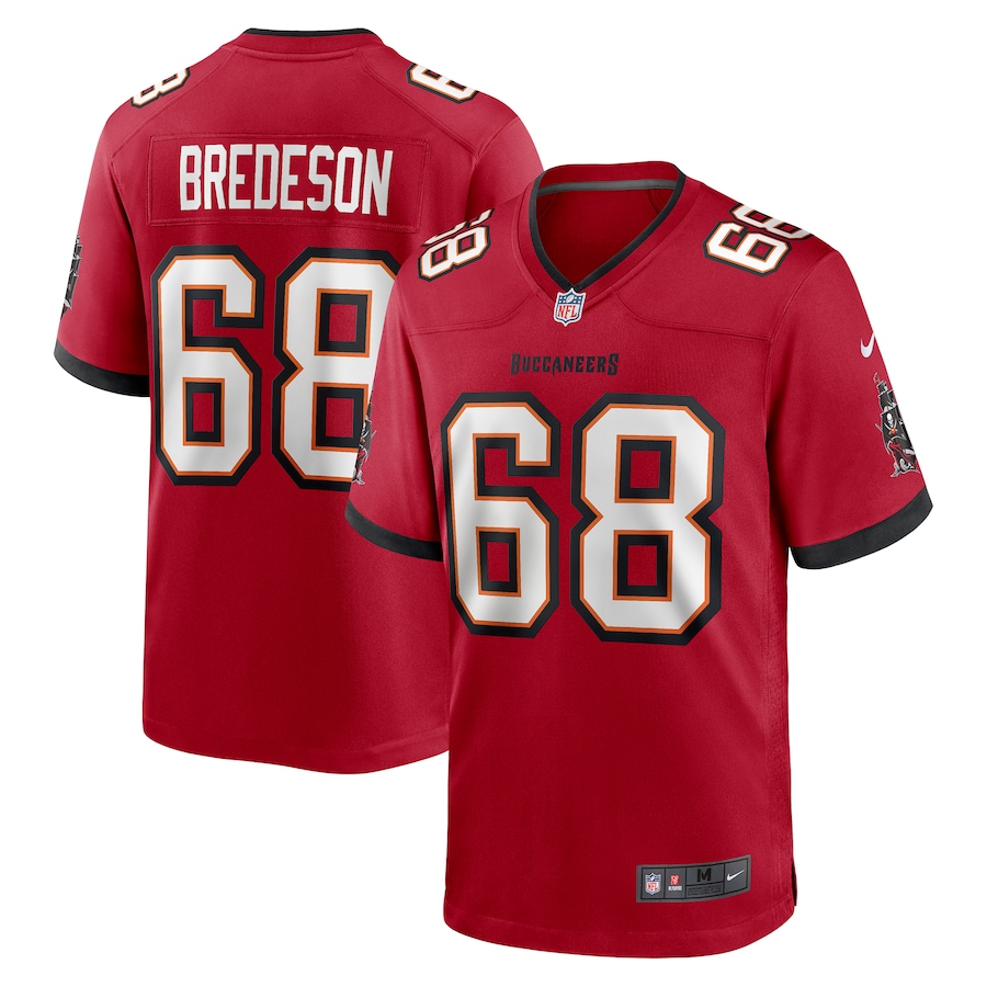 Men's Tampa Bay Buccaneers Ben Bredeson Nike  Red  Game Jersey - ujerseystore