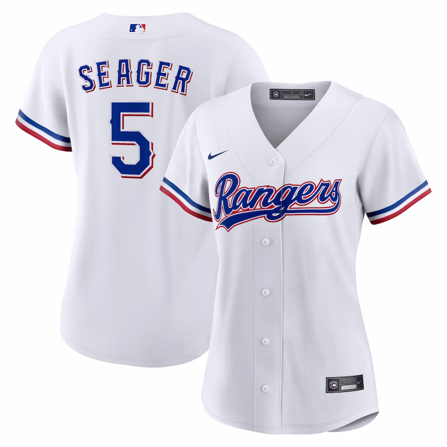 Women's Texas Rangers Corey Seager Nike White Home Replica Player Jersey - ujerseystore