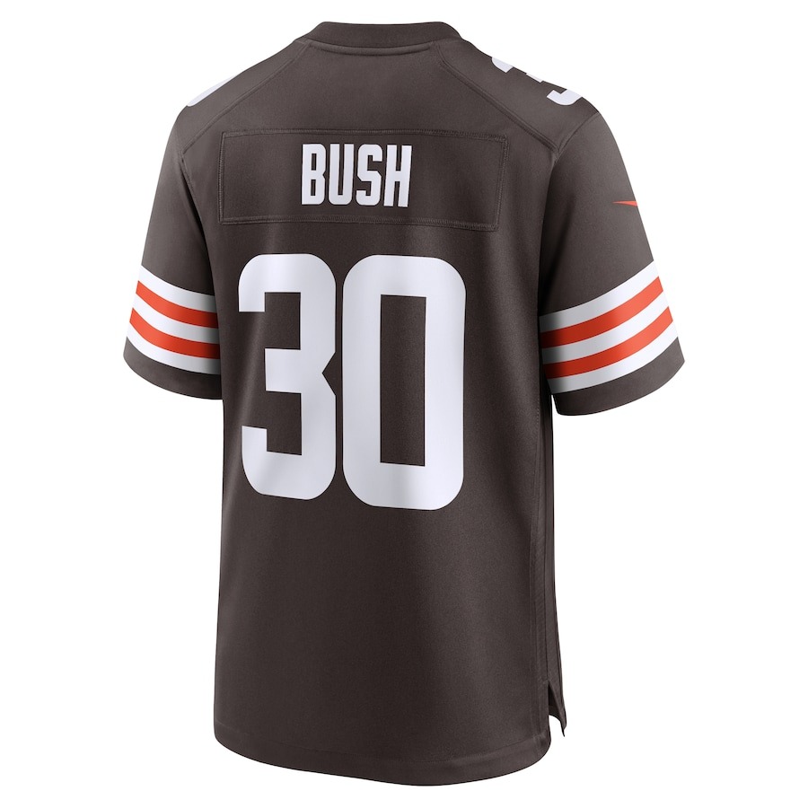 Men's Cleveland Browns Devin Bush Nike  Brown  Game Jersey - ujerseystore