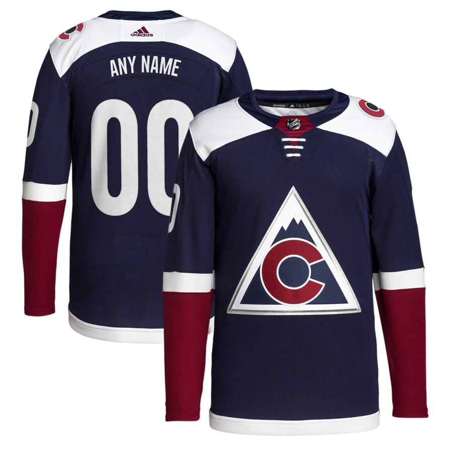 Men's Colorado Avalanche adidas Navy 2018/19 Alternate Primegreen Authentic Pro Custom Jersey - ujerseystore