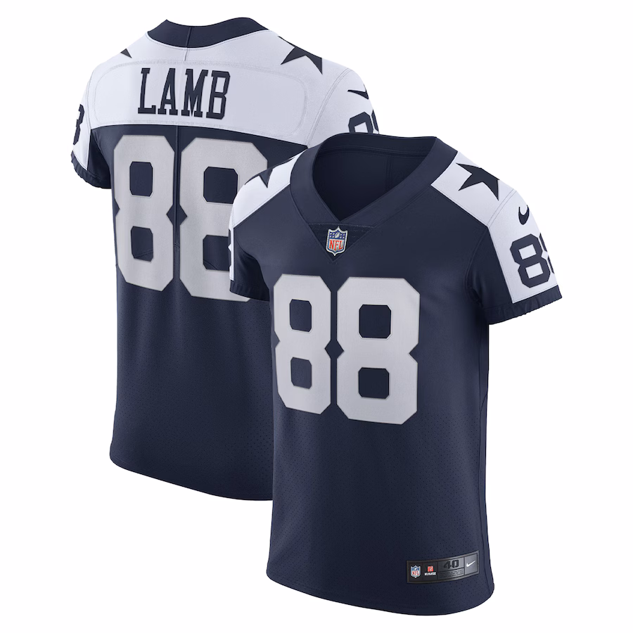 Men's Dallas Cowboys CeeDee Lamb Nike Navy Alternate Vapor Elite Jersey - ujerseystore
