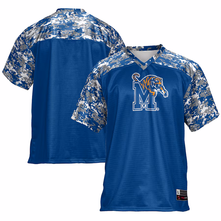 Men's GameDay Greats Royal Memphis Tigers Football Jersey - ujerseystore