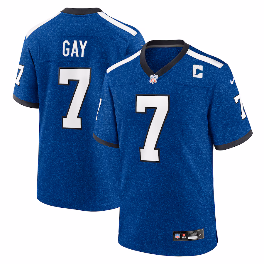 Men's Indianapolis Colts Matt Gay Nike Royal Indiana Nights Alternate Game Jersey - ujerseystore