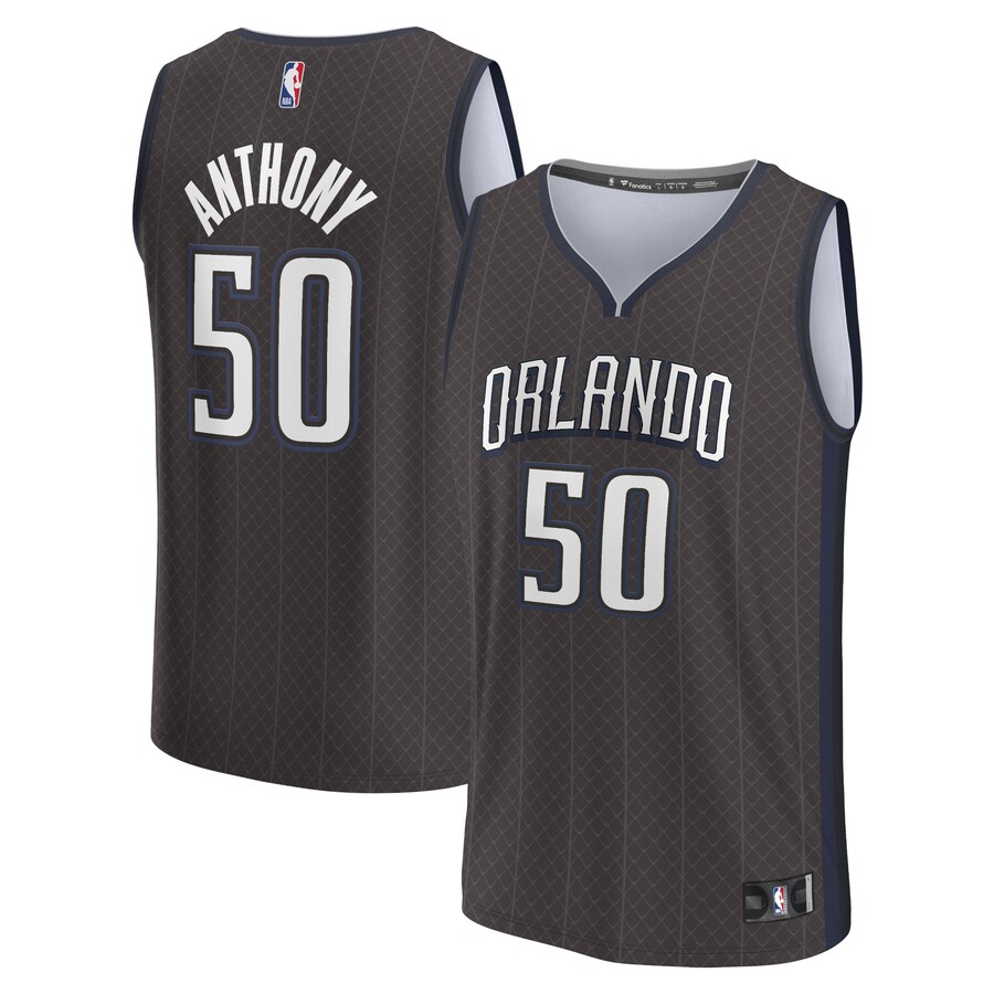 Men's Orlando Magic Cole Anthony Fanatics Black Fastbreak Jersey - City Edition - ujerseystore