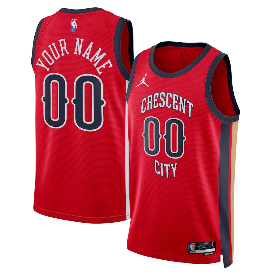 Unisex New Orleans Pelicans  Jordan Brand Red Swingman Custom Jersey - Statement Edition - ujerseystore