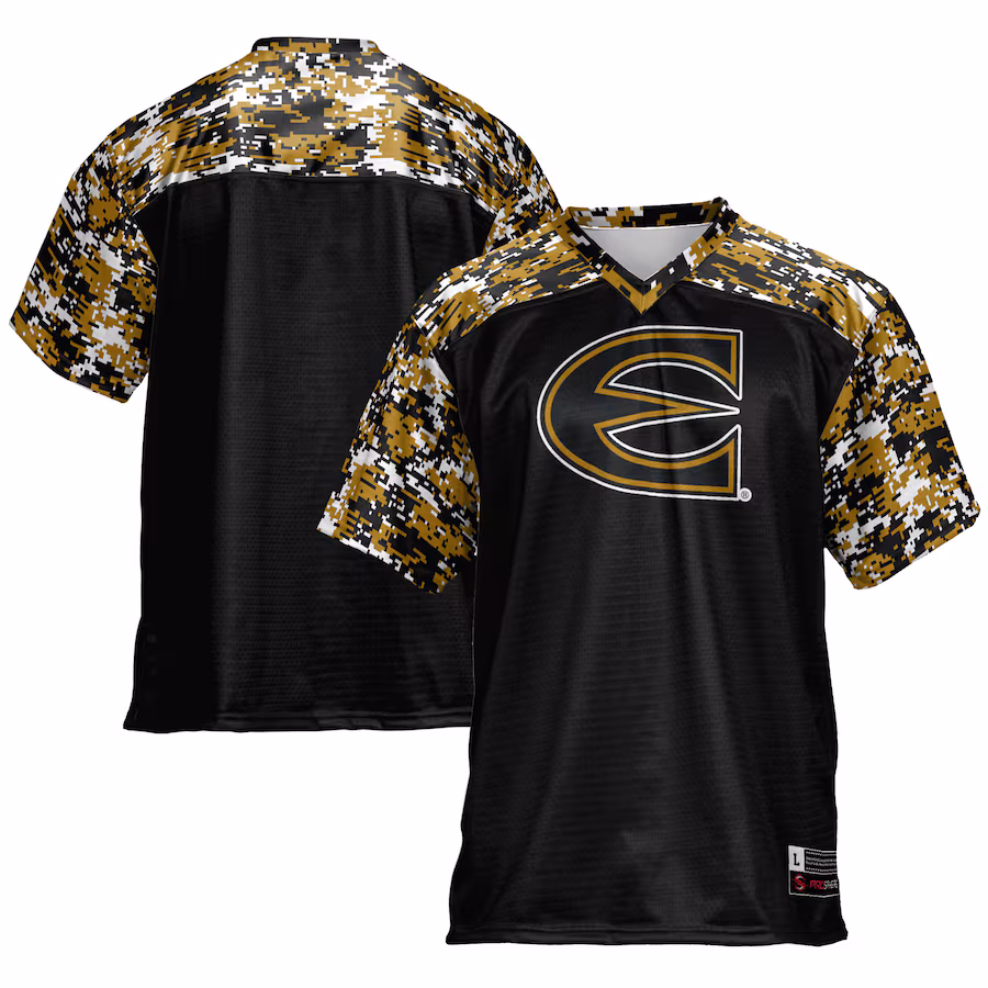 Men's GameDay Greats Black Emporia State Hornets Football Jersey - ujerseystore