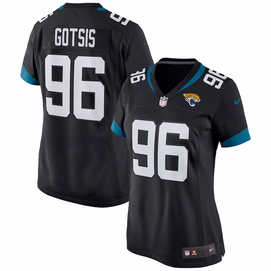 Women's Jacksonville Jaguars Adam Gotsis Nike Black Game Jersey - ujerseystore