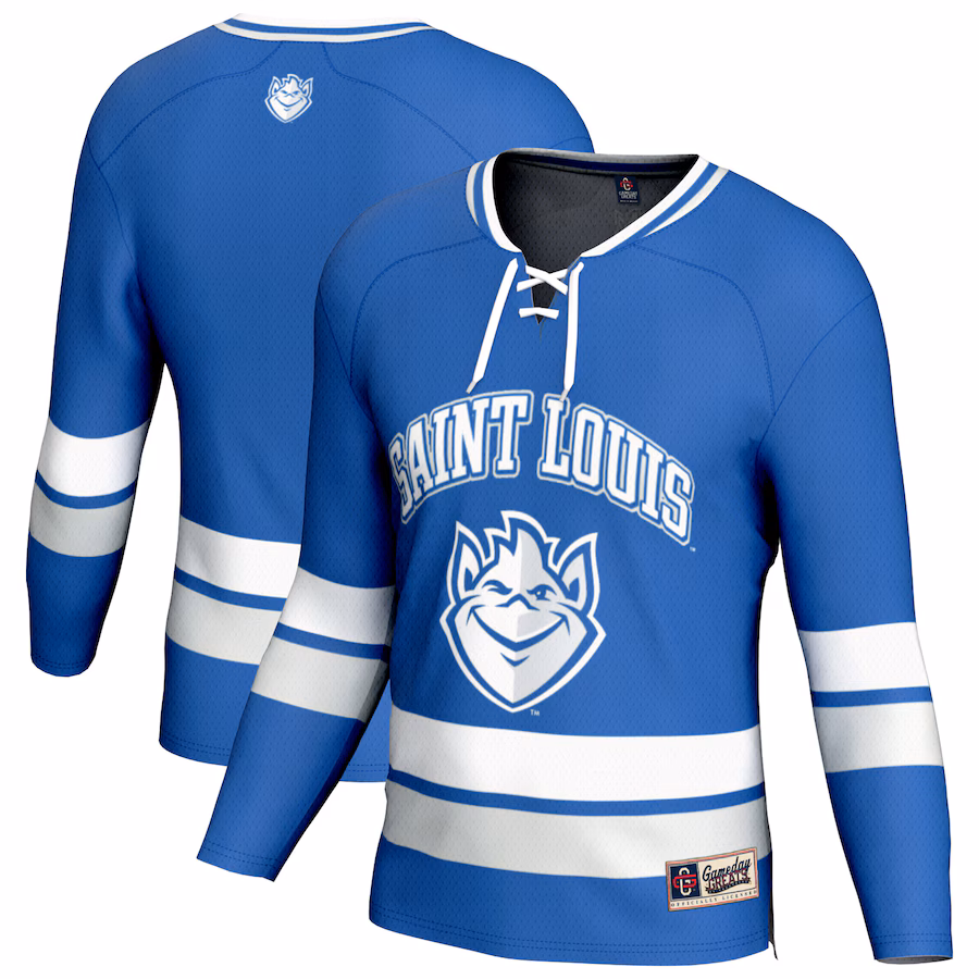 Youth GameDay Greats Blue Saint Louis Billikens Spirit Hockey Jersey - ujerseystore
