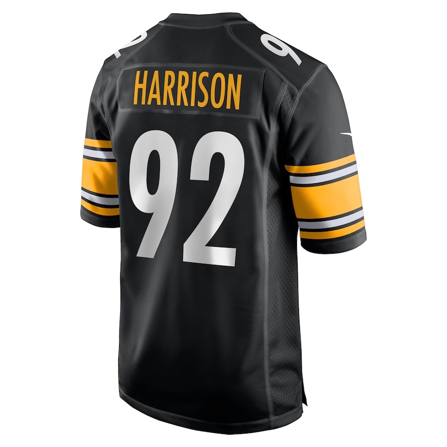 Men's Pittsburgh Steelers James Harrison Nike Black Retired Game Jersey - ujerseystore