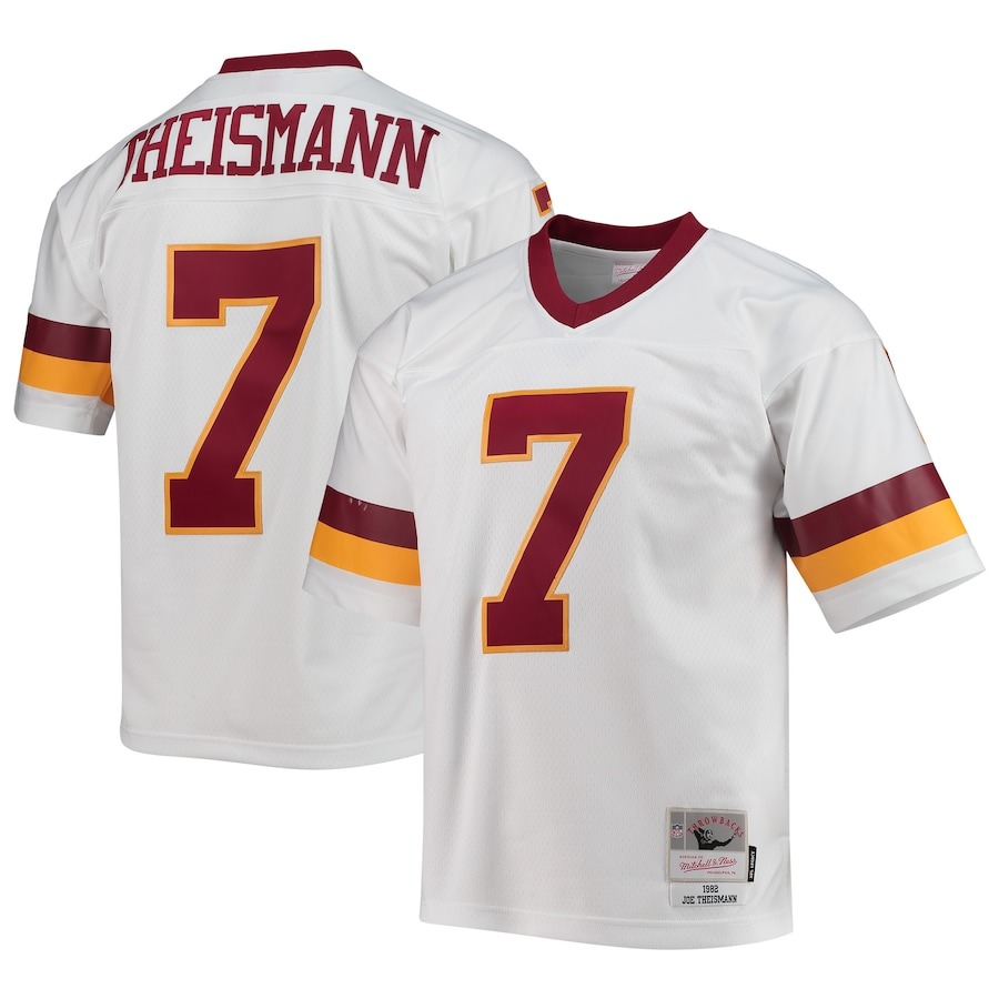 Men's Washington Football Team Joe Theismann Mitchell & Ness White Legacy Replica Jersey - ujerseystore