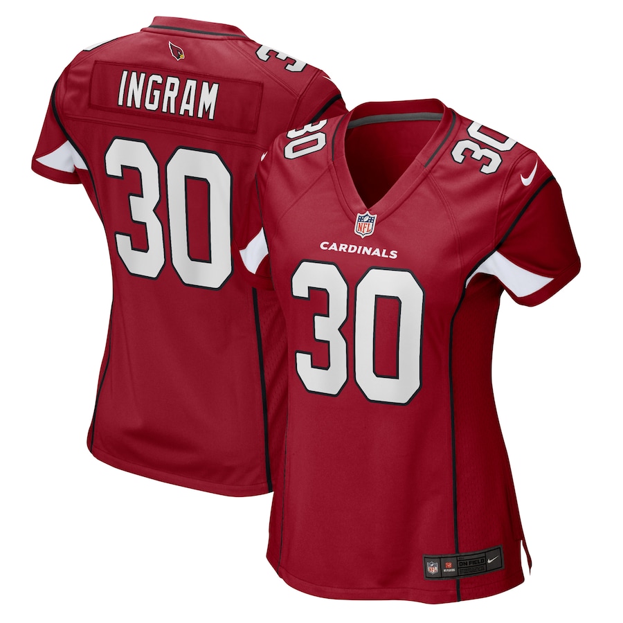 Women's Arizona Cardinals Keaontay Ingram Nike Cardinal Game Player Jersey - ujerseystore