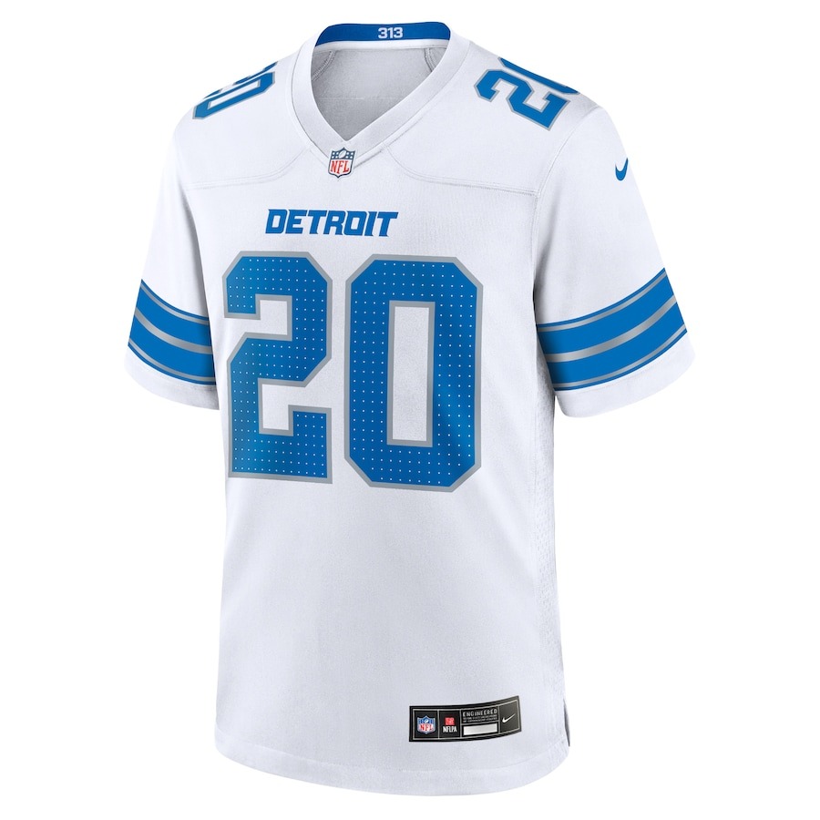 Men's Detroit Lions Barry Sanders Nike White Retired Player Game Jersey - ujerseystore