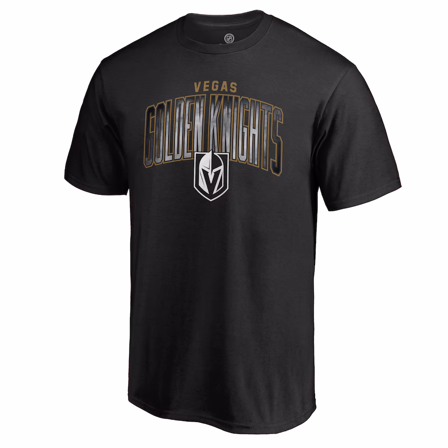Men's Vegas Golden Knights Black Arch Smoke T-Shirt - ujerseystore