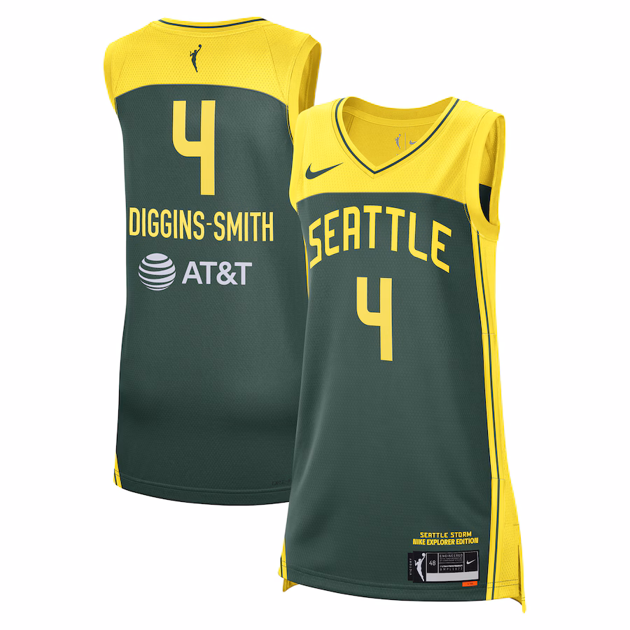Unisex Seattle Storm Skylar Diggins-Smith Nike Green Explorer Edition Victory Player Jersey - ujerseystore