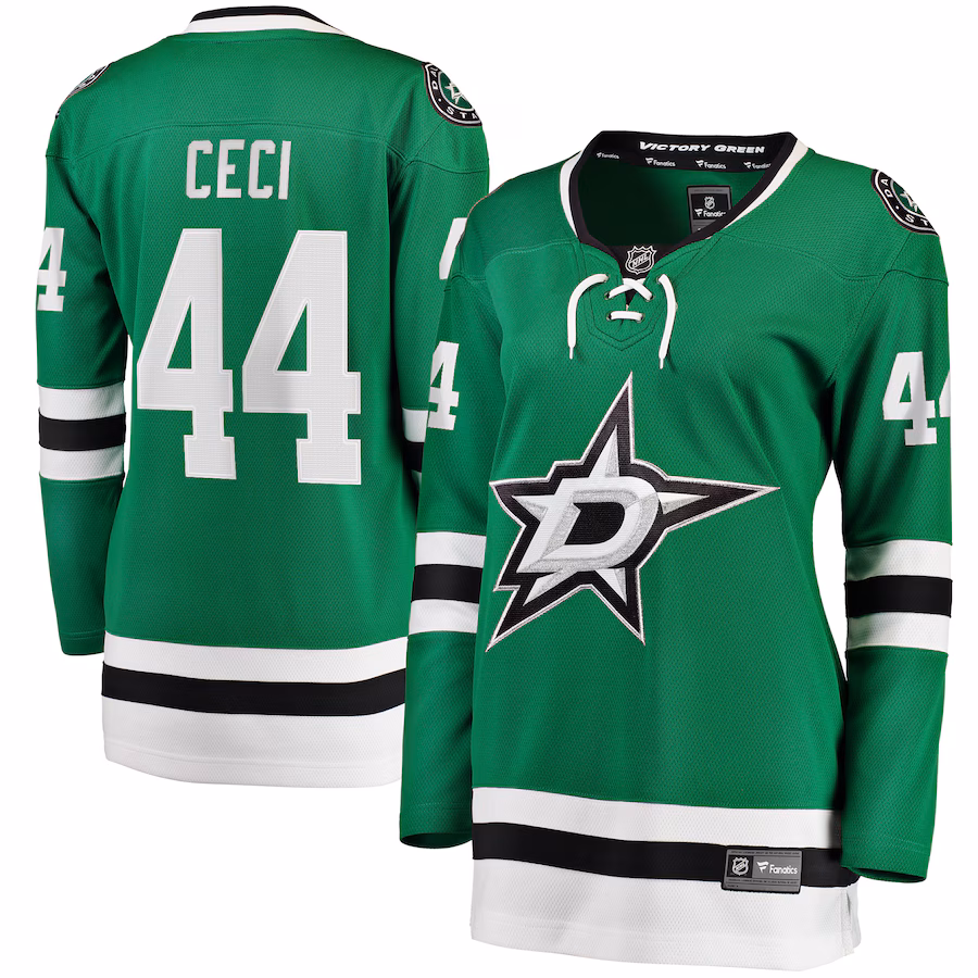 Women's Dallas Stars Cody Ceci Fanatics Kelly Green Home Breakaway Player Jersey - ujerseystore