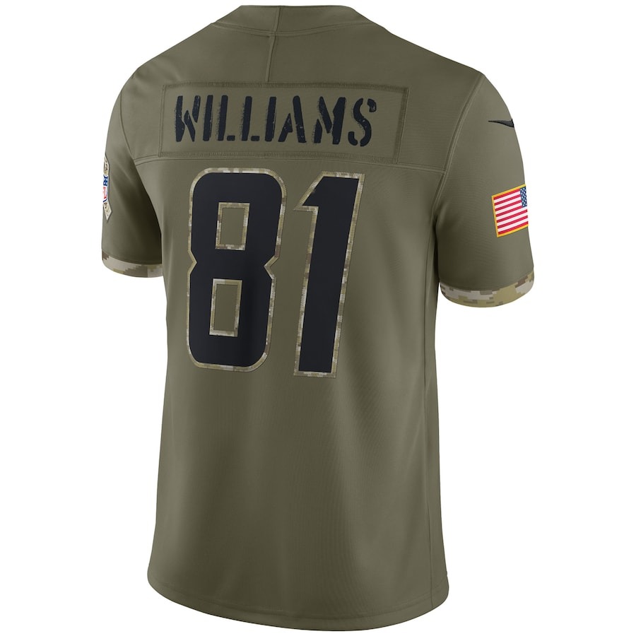 Men's Los Angeles Chargers Nike Olive 2022 Salute To Service Limited Jersey - ujerseystore