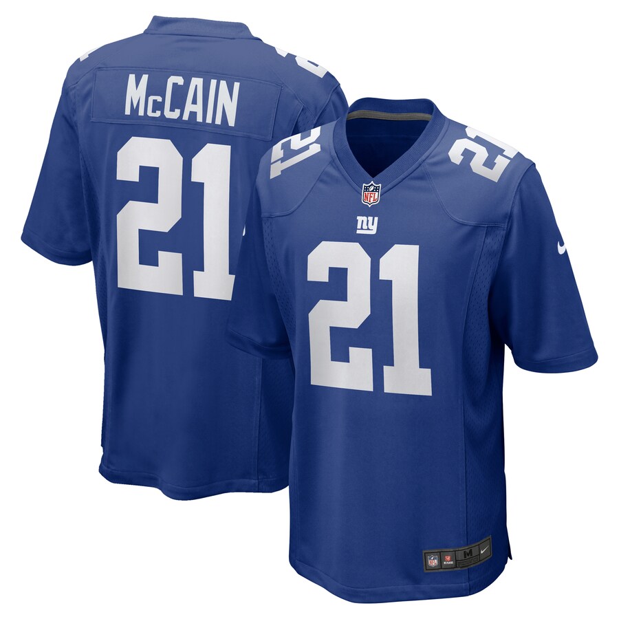 Men's New York Giants Bobby McCain Nike Royal Game Player Jersey - ujerseystore