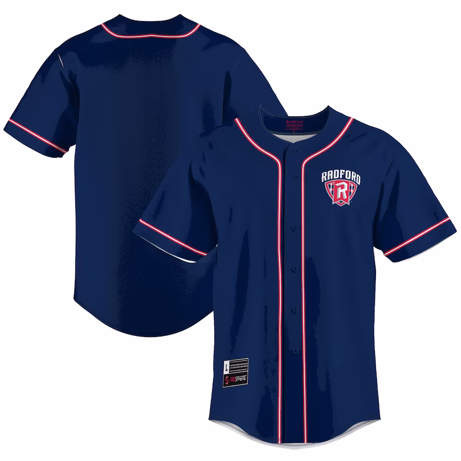 Radford Highlanders GameDay Greats  Lightweight Baseball Jersey - Navy - ujerseystore